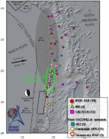 Carte de la zone de subduction du Nord-Chili