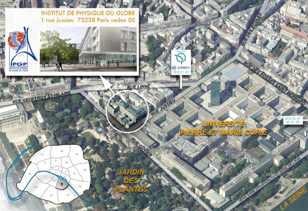 L'institut de physique du globe situé dans le 5ème arrondissement de Paris