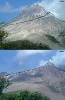 Effondrement du dôme à Montserrat en 2003.